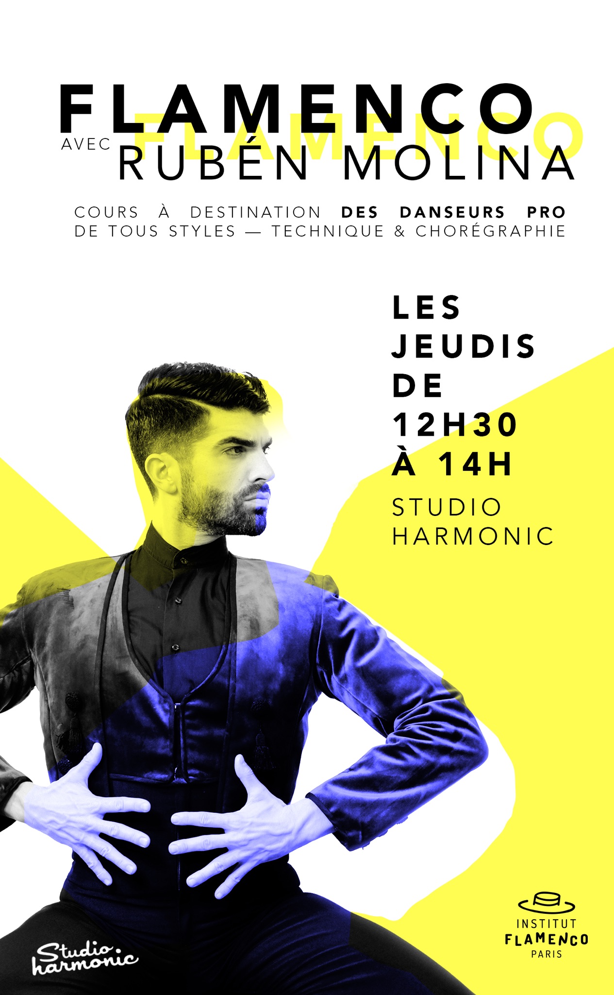 institut flamenco paris cours ruben molina studi harmonic 